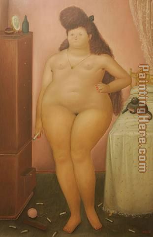 Rosalba painting - Fernando Botero Rosalba art painting